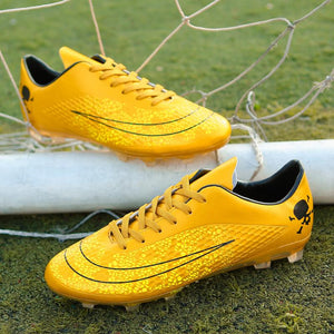 Men's Gold Orange Football Boots