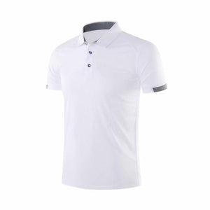 Gym Polo T-Shirt Running Men Quick Dry