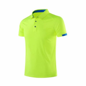 Gym Polo T-Shirt Running Men Quick Dry