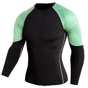 Mens Compression Long Sleeves Shirts Bodybuilding