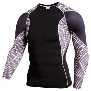 Mens Compression Long Sleeves Shirts Bodybuilding