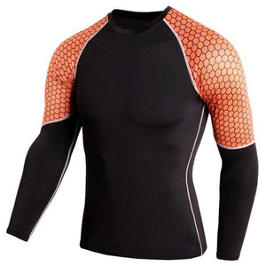 Mens Compression Long Sleeves Shirts Bodybuilding