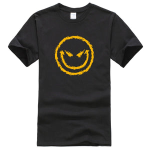 Lasting Charm Men's Sports T-shirt Evil Smiley Face