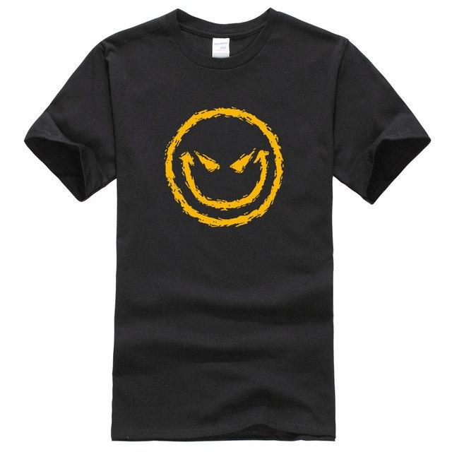 Lasting Charm Men's Sports T-shirt Evil Smiley Face