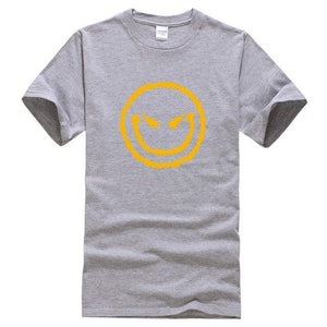 Lasting Charm Men's Sports T-shirt Evil Smiley Face