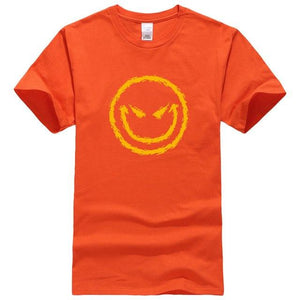 Lasting Charm Men's Sports T-shirt Evil Smiley Face