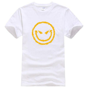 Lasting Charm Men's Sports T-shirt Evil Smiley Face